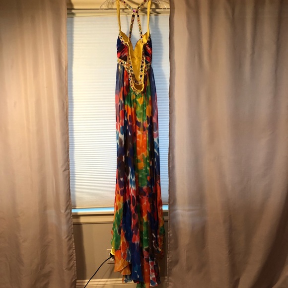 Colorful Cassandra Stone by Mac Duggal gown - Picture 5 of 8